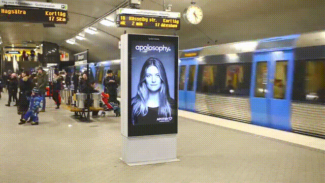 LED display subway